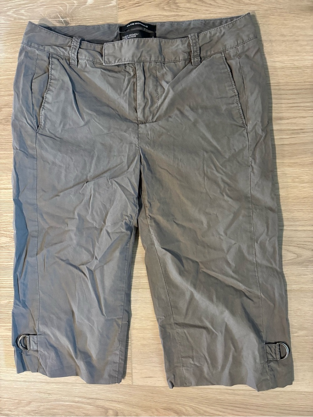 Club Monaco Utility Cargo Shorts Linen-like 100% Cotton MSRP $128